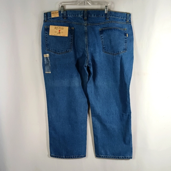 Red Head Brand Co. Relaxed Jeans Men Size 48 X 30 (47 X 30) Blue Wash Denim -NWT - Picture 3 of 5